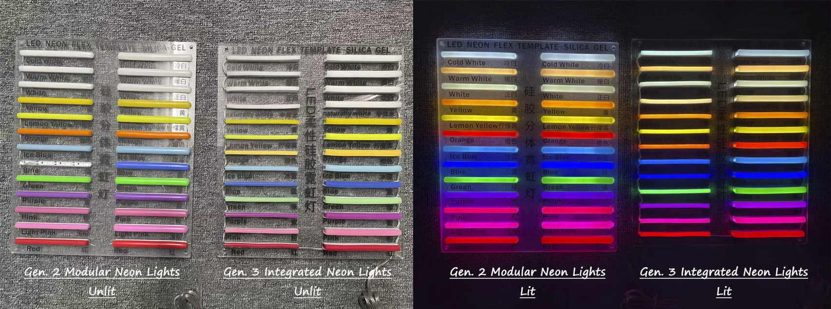 How to Choose the Best for Your Needs Gen. 2 Integrated Neon Lights VS. Gen. 3 Modular Neon Lights