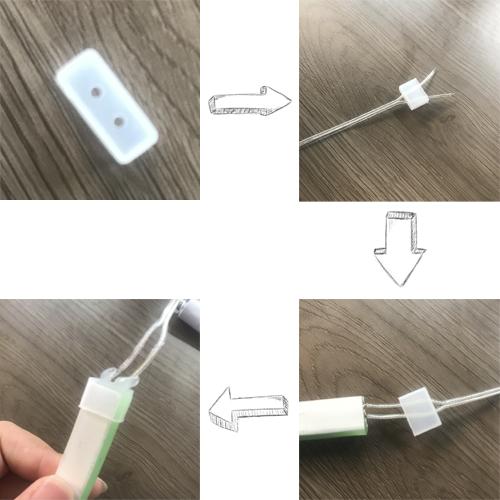 A Key to Waterproof the Cut ends – For the head end with wires