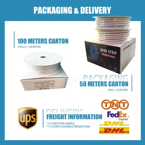 neon light packaging and delivery