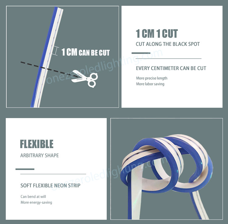 1cm freely cut led neon light details