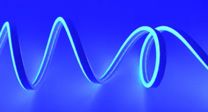 Advertising led neon silicone 1cm-lit